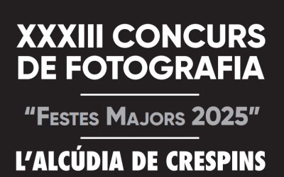 CONVOCATORIA DEL XXXIII CONCURSO DE FOTOGRAFÍA “FIESTAS MAYORES 2025” DE L’ALCÚDIA DE CRESPINS